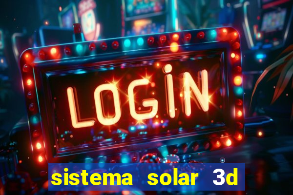 sistema solar 3d em movimento